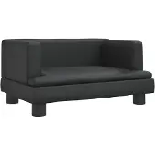 vidaXL Hondenmand 60x40x30 cm kunstleer zwart