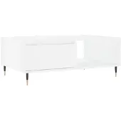 vidaXL Salontafel 90x60x35 cm bewerkt hout wit