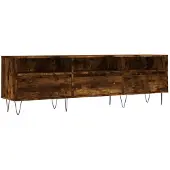 vidaXL Tv-meubel 150x30x44,5 cm bewerkt hout gerookt eikenkleurig