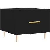 vidaXL Salontafel zwart, 50x50x40 cm, houtvezel