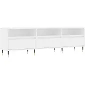 vidaXL Tv-meubel 150x30x44,5 cm bewerkt hout wit