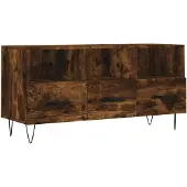 vidaXL Tv-meubel 102x36x50 cm bewerkt hout gerookt eikenkleurig