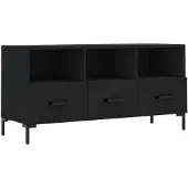 vidaXL Tv-meubel 102x36x50 cm bewerkt hout zwart