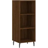 vidaXL Dressoir 34,5x32,5x90 cm bewerkt hout bruin eikenkleur