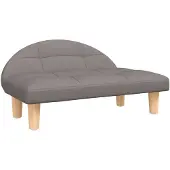 vidaXL Hondenbed, taupe, 70x52x30 cm, stof
