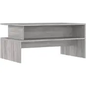 vidaXL Salontafel 90x55x42,5 cm bewerkt hout grijs sonoma eikenkleur