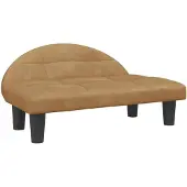 vidaXL Hondenmand 70x52x30 cm fluweel bruin