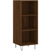 vidaXL Dressoir 34,5x32,5x90 cm bewerkt hout bruin eikenkleur