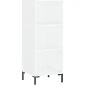 vidaXL Dressoir, wit, 34,5 x 32,5 x 90 cm, houtvezel