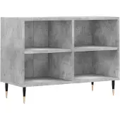 vidaXL TV-kast, betonkleur, 69,5 x 30 x 50 cm, houtvezelplaat