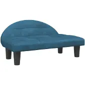 vidaXL Hondenmand 70x52x30 cm fluweel blauw