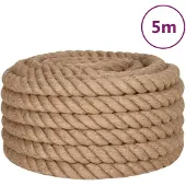 vidaXL Touw 5 m lang 36 mm dik jute