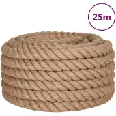 vidaXL Touw 25 m lang 30 mm dik jute