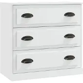 vidaXL Dressoir, wit, 70x35,5x67,5 cm, houtvezel
