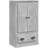 vidaXL Hoge kast 60x35,5x103,5 cm bewerkt hout betongrijs