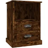 vidaXL Nachtkastje 43x36x60 cm gerookt eikenkleurig