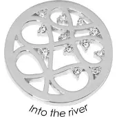 Quoins Disk Into the River staal zilverkleurig Medium QMB-54M-E