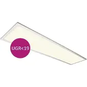 LumenXL Dimbaar LED paneel -120x30cm - UGR<19 - 30W, -3000K - 114lm/W