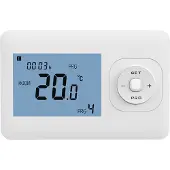 2Heat RF Optima R2, draadloze thermostaat, programmeerbaar 70 schakelmomenten met TC 05 ontvanger