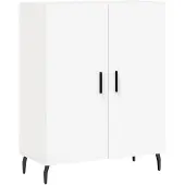 vidaXL Dressoir 69,5x34x90 cm bewerkt hout wit