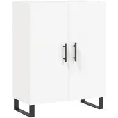 vidaXL Dressoir 69,5x34x90 cm bewerkt hout wit