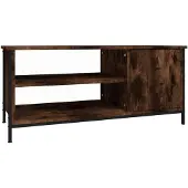 vidaXL Tv-meubel 100x40x45 cm bewerkt hout gerookt eikenkleurig