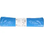 Papstar 25x stuks afvalzakken/vuilniszakken - 120 liter - blauw - containerzakken - Vuilniszakken