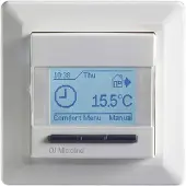 2Heat MCD4 thermostaat incl external sensor Inbouw klokthermostaat (grafische display) met vloersensor vloerverwarming