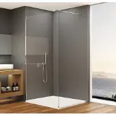 Bruckner Spitza douchewand 110x200 chroom