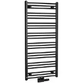 Bruckner Albrecht handdoekradiator 60x125cm 611W mat zwart