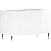 vidaXL Platenkast 74,5x38x48 cm bewerkt hout hoogglans wit