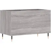 vidaXL Platenkast 74,5x38x48 cm bewerkt hout grijs sonoma eikenkleurig