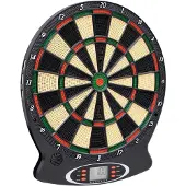 vidaXL Elektrisch dartbord met darts, zwart, polypropyleen