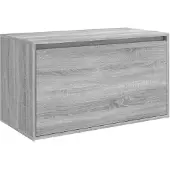 vidaXL Halbankje 80x40x45 cm bewerkt hout grijs sonoma eikenkleurig