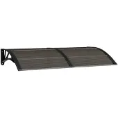 vidaXL Deurluifel 150x75 cm polycarbonaat zwart