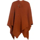 Knit Factory Jazz Omslagvest - Terra - One Size