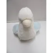 Vaco - Knuffel - Pluche kuiken - Wit & blauw 16 cm