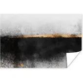 PosterMonkey Poster Goud - Abstract - Luxe - 60x40 cm