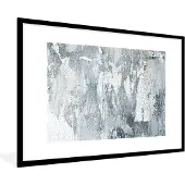 PosterMonkey Fotolijst incl. Poster - Verf - Industrieel - Design - 90x60 cm - Posterlijst
