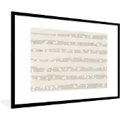 PosterMonkey Fotolijst incl. Poster - Terrazzo - Terras - Pastel - 120x80 cm - Posterlijst