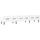 vidaXL Tv-meubel 150x36x30 cm bewerkt hout hoogglans wit