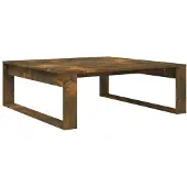 vidaXL Salontafel, gerookt eikenfineer, 100x100x35 cm, houtvezelplaat