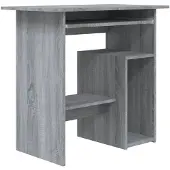 vidaXL Bureau 80x45x74 cm bewerkt hout grijs sonoma eikenkleurig