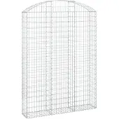 vidaXL Gabion met hoge boog, 150x30x200/220 cm, verzinkt staal