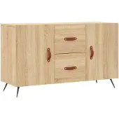 vidaXL Dressoir 100x36x60 cm bewerkt hout sonoma eikenkleurig