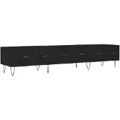 vidaXL Tv-meubel 150x36x30 cm bewerkt hout zwart