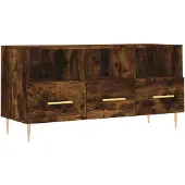 vidaXL Tv-meubel 102x36x50 cm bewerkt hout gerookt eikenkleurig