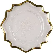 Clayre & Eef Onderbord Ø 33 cm Transparant Kunststof Transparant