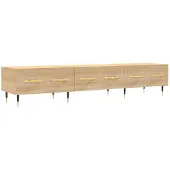 vidaXL Tv-meubel 150x36x30 cm bewerkt hout sonoma eikenkleurig