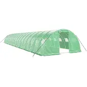 vidaXL Tuinkas met stalen frame 72 m² 18x4x2 m groen
